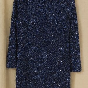Sparkling Sequin Dress H&M BLUE